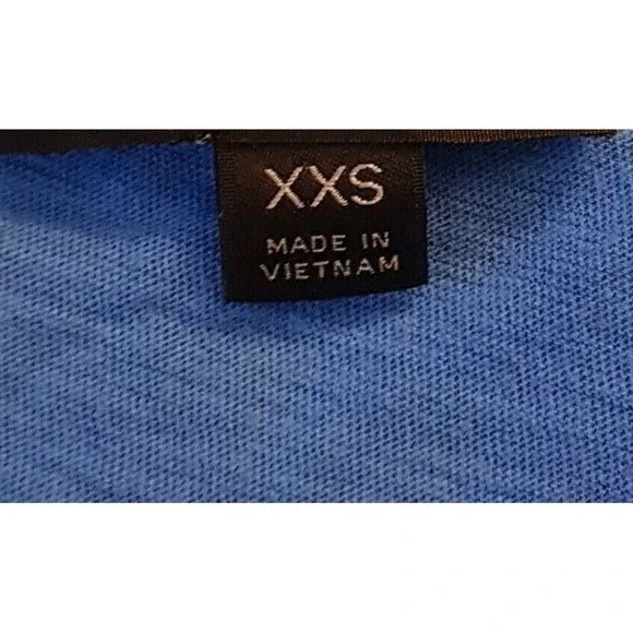 J Crew Womens Blouse Sz XXS Randy Raglan Tee Shirt Baseball Short Sleeve Striped - Picture 8 of 12